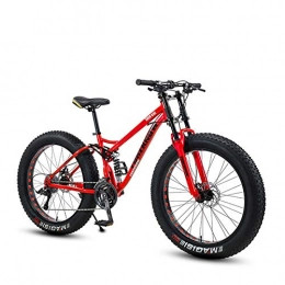 SHJR Mountainbike 26 Zoll Herren Fettreifen Mountainbike für Erwachsene, leichte Strand Schneebike, Doppelscheibenbremskreuzer Fahrrad, hochfester Kohlenstoffstahlrahmen, C, 30speed