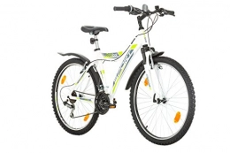 Multibrand Distribution Fahrräder 26 Zoll, Multibrand, Sport, Unisex, Hardtail, Aluminium, Rahmen 45 cm, Shimano 18-Gang Weiss (500) (Weiß, 380) (460)