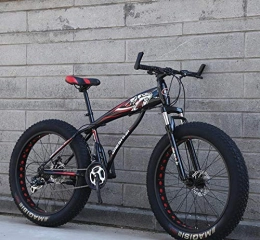 peipei Fahrräder 26 Zoll Rad Erwachsenen Student Offroad Mountain Fat Bike 21 / 24 / 27 Geschwindigkeit Rennrad mnnlich Doppelscheibe Bremse Rennen Fahren-Schwarz Rot 2_26 Zoll_21 Geschwindigkeit