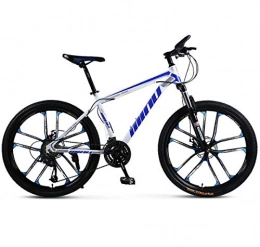 NANXCYR Mountainbike 27 Geschwindigkeit Mountainbike 26 Zoll Fahrrad-Off-Road Bikes mit Doppelscheibenbremse Geschwindigkeit einstellbar Fahrrad U Typ Vorderradgabel Shock Anti-Rutsch-Fahrräder für Männer und Frauen, B