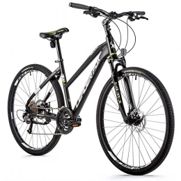 Leaderfox Mountainbike 28 Zoll Cross Fahrrad Leader Fox Toscana Lady Shimano 27 Gang Disc schwarz matt