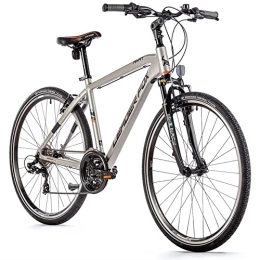 Leaderfox Mountainbike 28 Zoll Leader Fox Fahrrad Away Cross Trekking Bike 21 Gang Silber matt Rh48cm