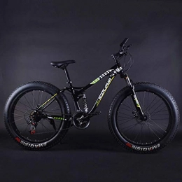 AISHFP Mountainbike Adult Fat Tire Mountainbike, Beach Snow Bike, Double Disc Brake Cruiser Bikes, professionelle Herren Mountainbike 24 Zoll Räder, C, 24 Speed