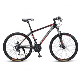 Aoyo Mountainbike Aoyo 24-Gang-Mountainbike 26-Zoll-Fahrrad, Variable Geschwindigkeit Off-Road-Racing-rennstrecke(Color:Einstiegs-Stahlrahmen Schwarz Rot)