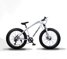 Aoyo Mountainbike Aoyo Erwachsene 24 Geschwindigkeit Mountain Bikes, 26-Zoll-Fat Tire Hardtail Mountainbike, Doppelaufhebung Rahmen und Federgabel All Terrain-Gebirgsfahrrad (Color : 21 Speed, Size : White Spoke)