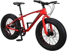 Aoyo Mountainbike Aoyo Kinder-Mountainbike, 50, 8 cm (20 Zoll), 9-Gang-Reifen, rutschfest, Aluminiumrahmen, Doppelscheibenbremse, Hardtail-Mountainbike, rot