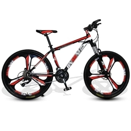 Aoyo Fahrräder Aoyo Mountainbikes, 24-Fach 26-Zoll-fahrräder, Schockabsorbierender Und Variabler Geschwindigkeit Fahrräder Rennrad Racing(Color:DREI Messer Rad-Schwarz Rot)