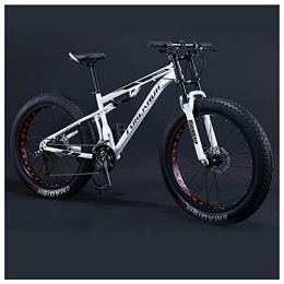 ApttEk Fahrräder ApttEk Fahrräder, 24-Zoll-Fettreifen Hardtail Mountainbike Für Männer Und Frauen, Dual-Suspension Für Erwachsene Mountain Trail Bikes, Alle Geländefahrräder Mit Verstellbarem Sitz & Dual-Scheibenbrems