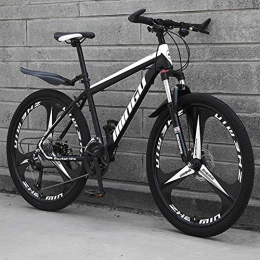 Breeze Mountainbike BREEZE 24 Zoll Fahrrad Scheibenbremsen Hardtail MTB, Trekkingrad Herren Bike Mädchen-Fahrrad, Vollfederung Mountain Bike, Black and White, 24 Speed