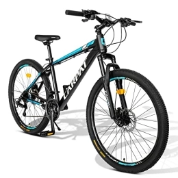 CARPAT SPORT Mountainbike Carpat Sport 26 Zoll Aluminium Mountainbike 21 Gang-Schaltung, Doppelscheibenbremsen, Fahrrad geeignet für Erwachsene, Alu MTB- Schwarz Blau