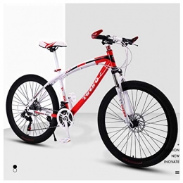 CDBK Fahrräder CDBK Mountainbike, 30-Gang-Doppelscheibenbremsen Rennen Mit Variabler Geschwindigkeit Doppelstoßdämpfung Ultraleichtes Auto Student Fahrrad 26 Zoll Rot