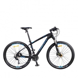 CDDSML Mountainbike CDDSML F1940-C 27, 5-Zoll-Rad Erwachsenen-Mountainbike 27-Gang-Rennrad mit Variabler Geschwindigkeit Damen Herren-Carbon-Rahmen-Schwarz-Blau_27, 5 Zoll (162-195 cm) _27 Geschwindigkeit