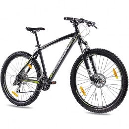 CHRISSON Mountainbike CHRISSON 27, 5 Zoll Mountainbike Hardtail - 27, 5er schwarz - Hardtail Mountain Bike mit 24 Gang Shimano Acera Kettenschaltung - MTB Fahrrad für Herren und Damen Suntour Federgabel