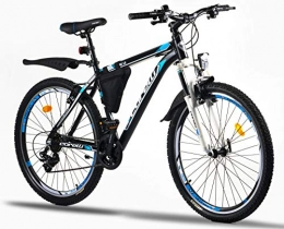 Corelli Mountainbike Corelli Dusk Mountainbike 26 Zoll oder 24 Zoll mit Aluminium-Rahmen, V-Brake, Shimano 21 Gang-Schaltung & einstellbare Gabelfederung als Herren-Fahrrad Damen, Jungen-Fahrrad Mädchen, Kinder-Fahrrad