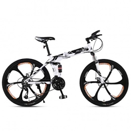 Dapang Mountainbike Dapang Mountainbike 21 / 24 / 27 Speed Stahlrahmen 24 Zoll 3-Speichenrder Federung Faltrad, 2, 21speed