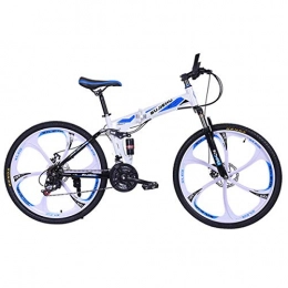 Dapang Mountainbike Dapang Mountainbike, 26-Zoll-Faltrad mit stabilem 6-Speichen-Stahlrad, Premium-Vollfederung und Shimano 24-Gang-Getriebe, 3, 26