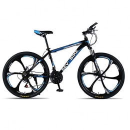 DGAGD Fahrräder DGAGD 24-Zoll-Rahmen aus Mountainbike aus Aluminiumlegierung mit Variabler Geschwindigkeit und sechs Rädern-Schwarz Blau_21 Geschwindigkeit