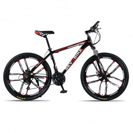 DGAGD Fahrräder DGAGD 24-Zoll-Rahmen aus Mountainbike aus Aluminiumlegierung mit Variabler Geschwindigkeit und zehn Rädern-Schwarz Rot_21 Geschwindigkeit
