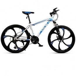 DGAGD Fahrräder DGAGD Snowbike großer Reifen 4.0 dick und breit 24 Zoll Scheibenbremse Mountainbike sechs Schneidräder-weiß Blau_27 Geschwindigkeit