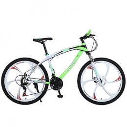 Mountain Bike Mountainbike Doppelscheibenbremse aus Kohlenstoffstahl für Erwachsene Offroad-Mountainbike (24 / 26 Zoll 21 / 24 / 27 / 30 Gänge rot, gelb, grün und schwarz) Fahrrad 135, 0 cm * 19, 0 cm * 72, 0 cm