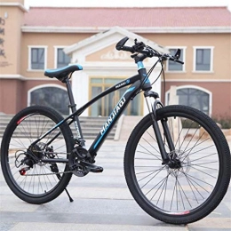 Dsrgwe Mountainbike Dsrgwe Mountainbike, Mountain Bikes, Carbon Steel Ravine Fahrrad, Doppelscheibenbremse und Vorderradaufhängung, 24 Geschwindigkeiten (Color : A, Size : 24 inch)