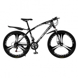 Dsrgwe Fahrräder Dsrgwe Mountainbike, Mountainbike, 26inch Rad Carbon Steel Rahmen for Fahrräder, Doppelscheibenbremse und Stoß- Vorderradgabel (Color : Black, Size : 21-Speed)