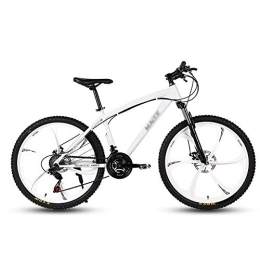 DULPLAY Mountainbike DULPLAY Erwachsene 26 Zoll Mountainbike, Strand, Schneemobil, Mountainbike, Doppelscheibenbremse, für Männer und Frauen, weiß, 26 Zoll, 27 Geschwindigkeit