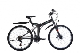 ECOSMO Mountainbike Ecosmo zusammenklappbares Mountainbike-Fahrrad, 66 cm / 26 Zoll, 21 Gänge Shimano-26SF02BL + Transporttasche