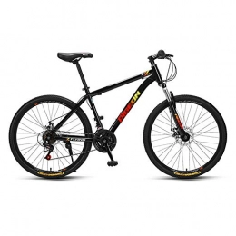 Yuxiaoo Mountainbike Fahrrad, 24 / 26 Zoll Stoßdämpfer Mountainbike, 24-Gang-Geländefahrrad, Für Erwachsene und Jugendliche, einfach zu installieren, Rahmen aus hohem Kohlenstoffstahl, starke Tragfähigkeit / A / 167x9