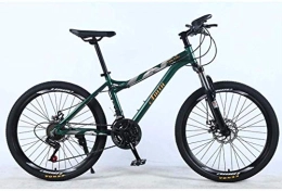 AYDQC Mountainbike Fahrrad 24in 21-fach-Mountainbike Lightweight-Legierung Full-Frame-Radfront-Suspension Weibliche Off-Road-Student Shifting Erwachsene Fahrrad Scheibe Bremse 6-27, Rosa 9 fengong ( Color : Green 4 )