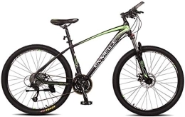 NOLOGO Mountainbike Fahrrad 27-Gang-Mountainbikes, 27, 5 Zoll große Reifen Mountain Trail Bike, Dual-Suspension Mountainbike, Alurahmen, Männer Frauen Fahrrad (Color : Green)