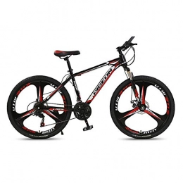 Yuxiaoo Mountainbike Fahrrad, Doppelscheibenbremsschock Mountainbike, 26 Zoll 27-Gang-Fahrrad, Für Erwachsene und Jugendliche, Anpassung an verschiedene Gelände, Rahmen aus kohlenstoffhaltigem Stahl / A / 168x95cm