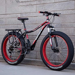 WRJY Mountainbike Fat Man Wide und Thick Mountainbike Big Tire Stoßdämpfer mit Variabler Geschwindigkeit Snow Bike Beach Offroad Erwachsene Männer und Frauen Doppelauto, A1, 26