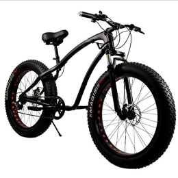  Mountainbike Fat Tire Bike, Zubehör Fahrrad, Wide Tire Full Suspension 26 Zoll 7-Gang High Speed ​​Mountain Snow Bike