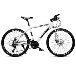 FNCUR Mountainbike FNCUR Mountain Bike Adult Male 26 Zoll 24-Gang-Doppelscheibenbremse EIN Rad Gelnde Variable Speed Racing mnnliche und weibliche Studenten Bike Ten Messer [160-185cm] (Color : White)