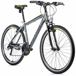 Leaderfox Mountainbike Fox Viatic 2021 Herren-Muskeltrainer VTC 28 Leader Fox Viatic 2021 Grau Mat-Gelb 7 V Rahmen 20, 5 Zoll (Erwachsenengröße 183 - 190 cm)