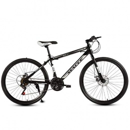 FXMJ Mountainbike FXMJ 24 Zoll Bike Mountainbike für Erwachsene, 27 Gang Hybrid Comfort Bike mit Doppelscheibenbremse, vollgefederte MTB Bikes, Black Silver