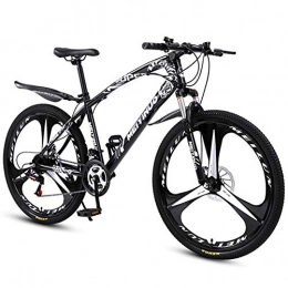 FXMJ Mountainbike FXMJ 26 Zoll 27 Gang Mountainbikes, Hardtail Mountainbike mit Doppelscheibenbremse, Herren All Terrain Mountainbike für Erwachsene, Verstellbarer Sitz, Schwarz