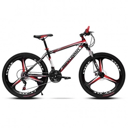 FXMJ Mountainbike FXMJ 26 Zoll Mountainbike Vollfederung 21 Gang Fahrrad Rutschfestes Fahrrad Für Erwachsene Sporträder Doppelscheibenbremse MTB-Fahrrad Urban Track Bike Rennräder, Black red