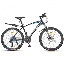 FXMJ Mountainbike FXMJ 30 Gang Mountainbike, Hardtail Mountainbike Mit Doppelscheibenbremse, Herren-Damen-All-Terrain-Mountainbike, Sommerreise-Outdoor-Fahrrad, Black Blue, 26in