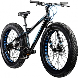 Galano  Galano 26 Zoll Fatbike Fatman Mountainbike MTB Hardtail 4.0 fette Reifen Fahrrad (schwarz / blau)