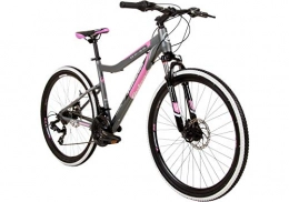 Galano  Galano GX-26 26 Zoll Damen / Jungen Mountainbike Hardtail MTB (grau / pink, 38cm)
