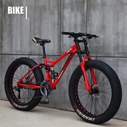 GaoGaoBei Mountainbike GaoGaoBei 26 Inch Fat Wheel Motorcycle / Fat Bike / Fat Tire Mountain Bike Beach Cruiser Fat Tire Bike Snow Bike Fat Big Tire Bicycle 21 Speed ​​Fat Bikes for Adult Blue 26IN, 24 Zoll, Rot, Super