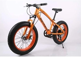 GaoGaoBei Mountainbike GaoGaoBei Fat Bike Beach Snow Sand Fahrrad 4.0 Reifen 24 / 26 Neues Modell Mountainbike Fat MTB Snow Bike 21 Speed ​​High Carbon Steel Mountainbikes for Man, Rot, 24", Super