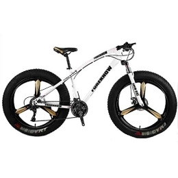 GAOTTINGSD Mountainbike GAOTTINGSD 26 Zoll Mountainbike Fahrrad MTB Adult Beach Bike Snowmobile Fahrräder Mountainbikes for Männer und Frauen 26in Räder Adjustable Speed-Doppelscheibenbremse (Color : White, Size : 24 Speed)