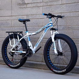 GAYBJ Fahrräder GAYBJ Schneemobil Fat Fahrrad 24 / 26 Inch Outroad Mountainbike Kleines tragbares Fahrrad Student Mountainbike mit 7 / 21 / 24 / 27 Gang-Doppelscheibenbremsen, E, 26 inchi 27 Speed