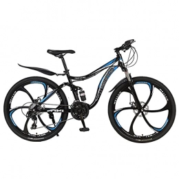 GGXX Mountainbike GGXX 24 / 26"Mountainbike Rahmen Aus Kohlenstoffstahl 21 / 24 / 27 Geschwindigkeit Cross-Country-Fahrrad Erwachsene Doppelscheibenbremse Vollfederung Outdoor-Sportfahrrad