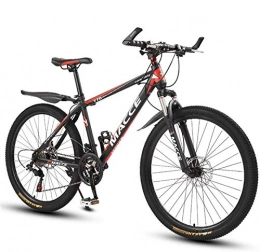 GOLDGOD Mountainbike GOLDGOD Mountainbike 26 Zoll, 24-Gang Dual Disc Brake Trail Bike Rutschfestes Und Verschleißfestes Hardtail-Mountainbike Aus Kohlenstoffstahl, Black red, 26inch