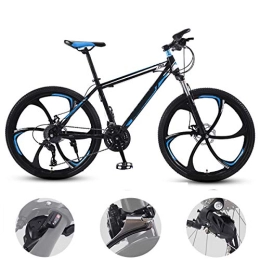 GUOHAPPY Mountainbike GUOHAPPY Erwachsene Fahrrad Mountainbike, 26 Zoll Mountainbike Mit Doppelscheibenbremsanlage, 20 / 22 / 24 / 26 Geschwindigkeit Fahrrad, Geeignet Für Höhe 150-175Cm, Black Blue, 30