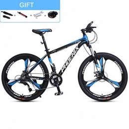 GXQZCL-1 Fahrräder GXQZCL-1 Mountainbike, Fahrrder, 26" Mountainbike, Aluminium Rahmen for Fahrrder, Doppelscheibenbremse und Vorderradaufhngung, 27 Geschwindigkeit MTB Bike (Color : Black+Blue)